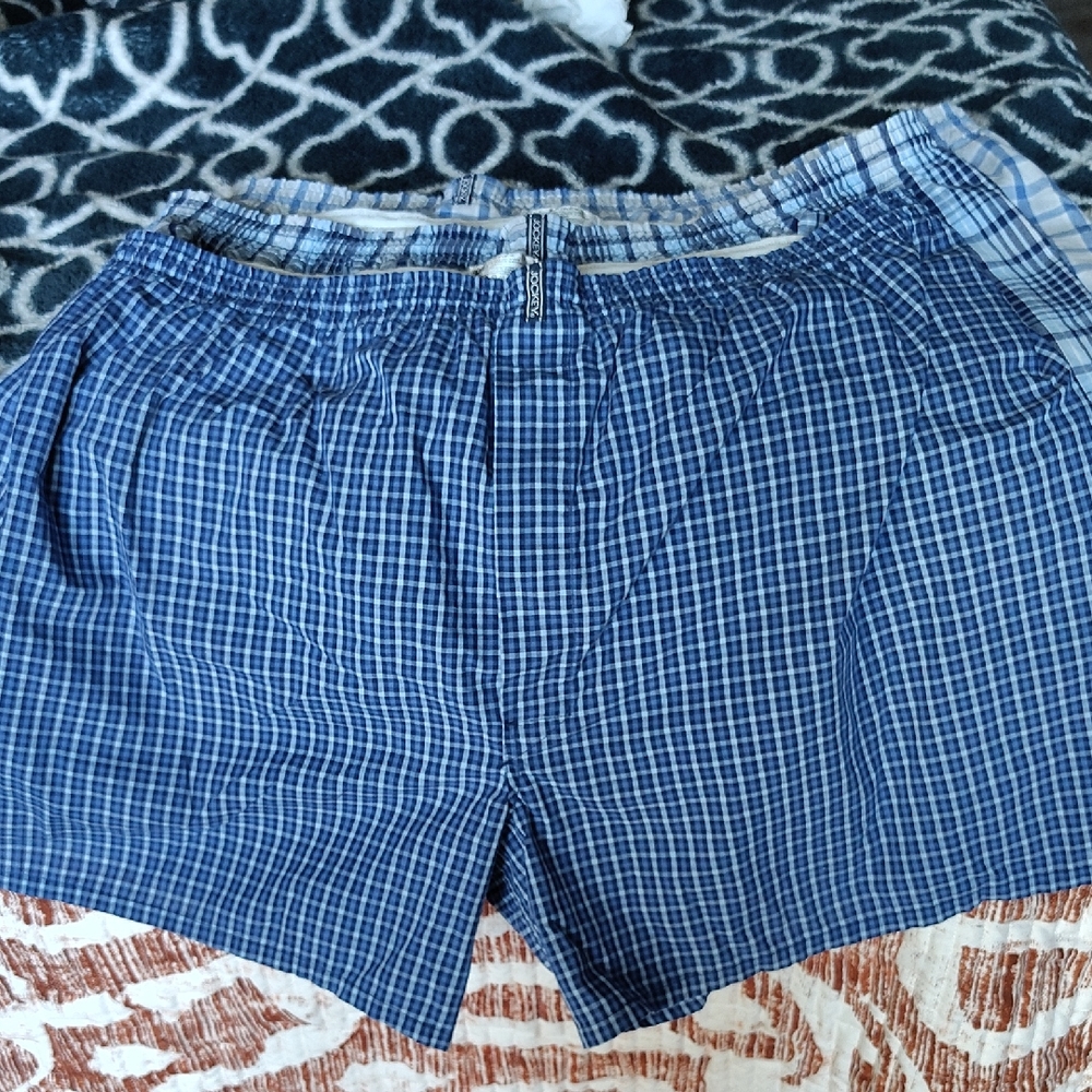 Jockey Blue Plaid Boxers taken out of package and never worn.